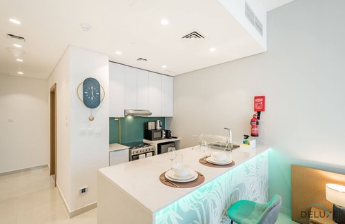 Dubai Apartment | Stylish Studio Apartment in Blue Wave Tower, Dubailand by Deluxe Holiday Homes