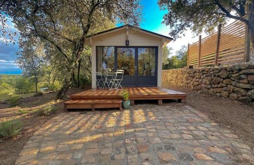 Banne Ski Chalet | Suite privée indépendante en bois- Sud Ardèche