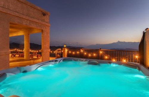 Yucca Valley House | Summit House Joshua Tree Iconic Mountain Estate with Spa Ping-Pong Pool Table Fire Pit