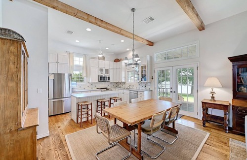 Burnet House | Sunday House @ Cockleburr Cove on Inks Lake - Lakefront property w/boat dock