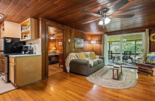 Maggie Valley Cabin | Sunflower Shack: 1 BR, 1 BA Cabin/Bungalow in Maggie Valley, Sleeps 2