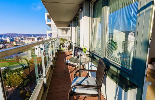 Ruzinov Apartment | Sunny Apartment with amazing Terrace on the 13th floor near City Center