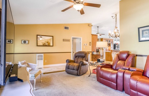 Lake Worth House | Sunny home with private screened pool, spacious patio & fast WiFi