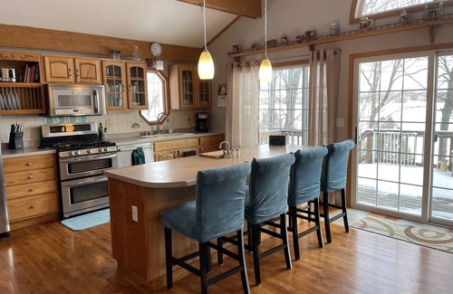 Iron River Cottage | Sunset Lake - Fireplace,Dock,Sauna,4 Bath,Ski,UTV