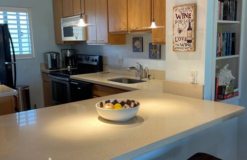 Kihei Condo | Sunsets from the lanai of 203 embrace you, AC keeps you cool in this 2/2 unit