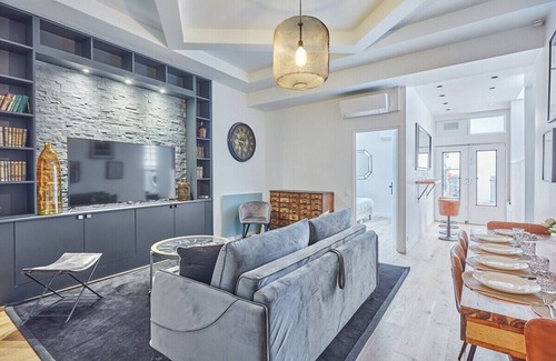 Pere Lachaise Apartment | Superb AC Loft Paris Père Lachaise 3 bdr