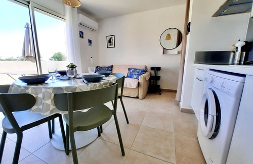 Bravone Apartment | T2 neuf-VUE MER-CLIMATISE-WIFI-PISCINE- 4 personnes-Classé 3*