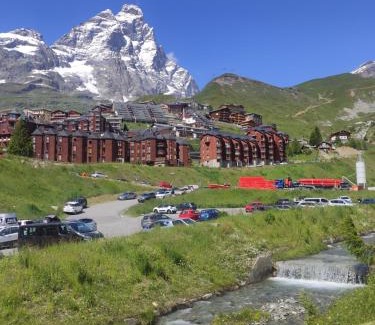 Cervinia Apartment | TANA DELLA MARMOTTA - renovated, ski in ski out, turkish bath, garage, storage