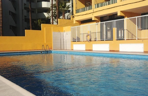 Santiago del Teide Apartment | Terrace, sea view, WiFi, A/C, swimming pool, 50 mts. from the beach