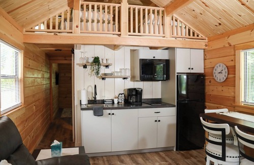 Mingoville Cabin | The Bellefonte Campground presents: Tiny Home | 1 Bedroom with HOT TUB