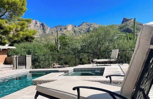 Tucson House | The Desert Vista Adobe with breathtaking views, pool & hot tub!