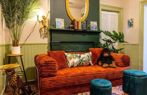 Savannah Victorian District Apartment | The Jungle Nook - Themed Getaway,Backyard,Grill