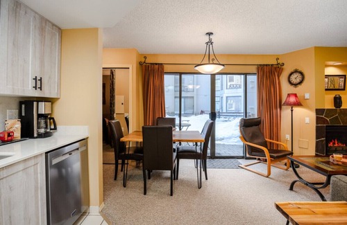Upper Village Apartment | The Maple | Ski-in Ski-out 1 Bed w/Hot Tub, Pool, Sauna, and Fireplace