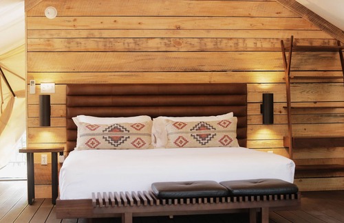 Shell Knob Cottage | The Parker Glamping Tent at Rod N Reel Resort