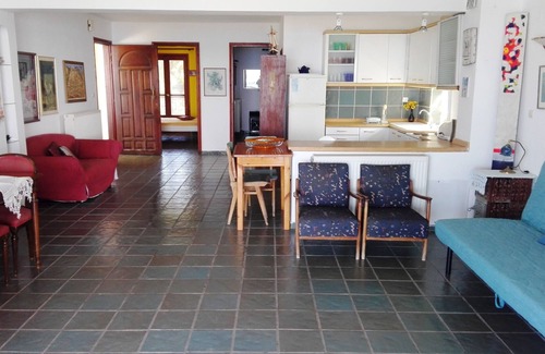 Toroni Apartment | The Pink Oleander House on the beach with a spectacular view - 6 persons