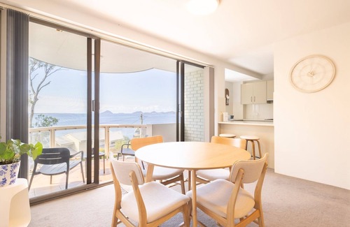 Soldiers Point Apartment | The Point 13, 5-7 Mitchell St - stunning water views, complex pool and WiFi