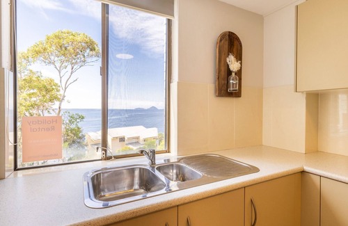 Soldiers Point Apartment | The Point 13, 5-7 Mitchell St - stunning water views, complex pool and WiFi