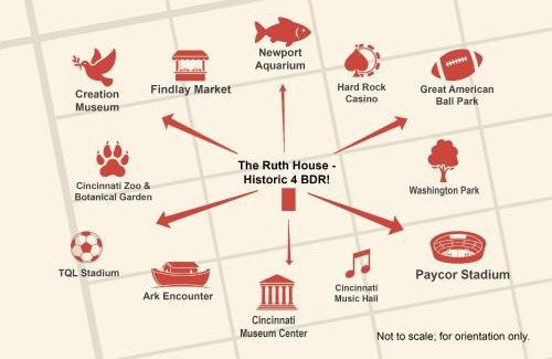 Cincinnati House | The Ruth House - Historic 4 BDR