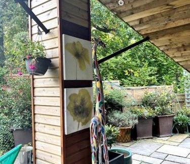 Cwm-twrch Isaf Apartment | The Shed . A cosy, peaceful, 96% recycled, chalet.