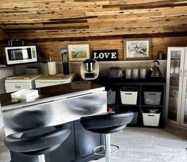 Cwm-twrch Isaf Apartment | The Shed . A cosy, peaceful, 96% recycled, chalet.
