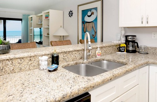 Redington Shores Condo | The Shores, updated Beach Front Condo, balcony with direct Gulf view, pool.