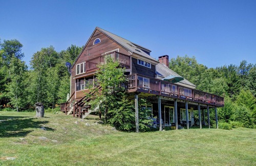 Jacksonville Cabin | This is it! Secluded Vermont post & beam home with gorgeous mountain views!