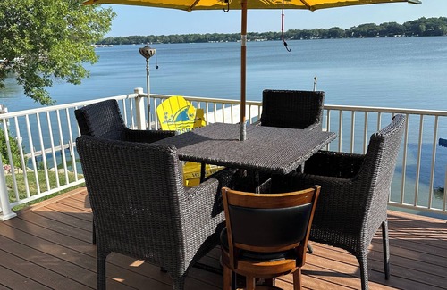 Spirit Lake House | This Okoboji lake house has an amazing view of East Lake Okoboji.