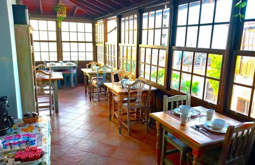 Vilaflor Apartment | This room has two single beds with an en-suite bathroom. The room has views of the village square.