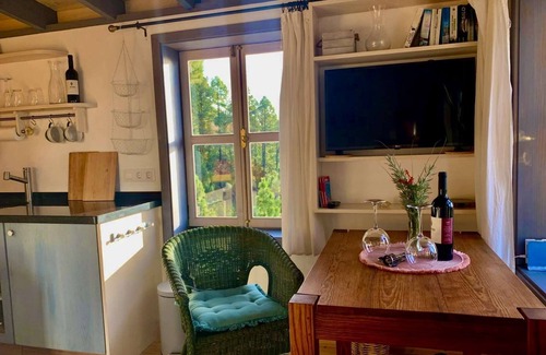 Garafia House | Tiny house bird's nest- vineyard with pool above the clouds, sea view, WLAN