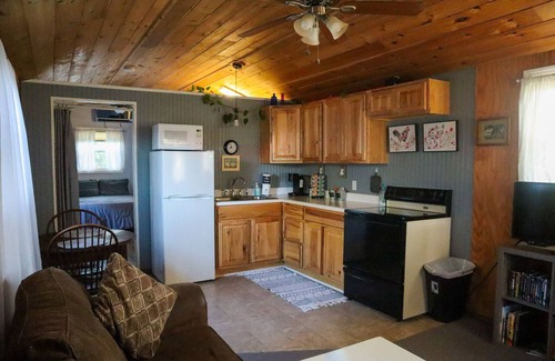 Bruno Cabin | Tiny House on the Farm: Watch Farm Animals, Near Buffalo River