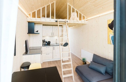 Ouddorp Ski Chalet | Tiny house where your dog is welcome as well!