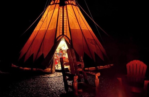 Cullowhee RV Rental | Tipi Tranquility-Glamping at it's best