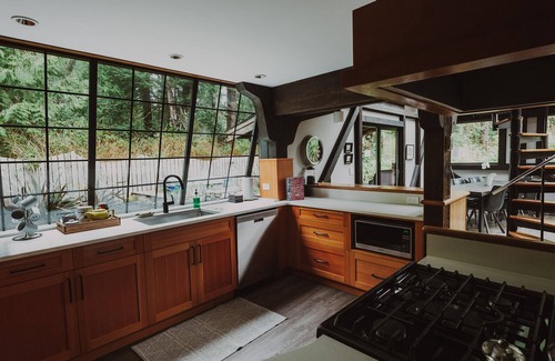 Tofino House | Tofino Brick House — architecturally unique home and gardens at Chesterman Beach