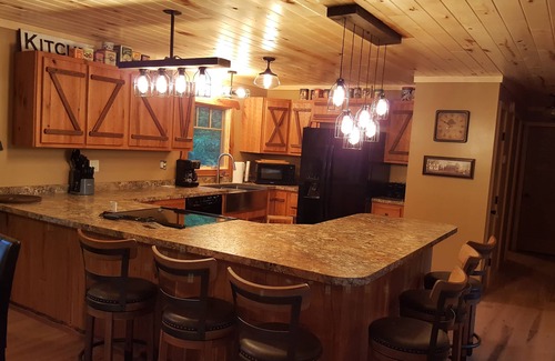 Hayward Cabin | Tranquil Lakefront Retreat, Private Beach, Kayaks on 13 Wooded Acres