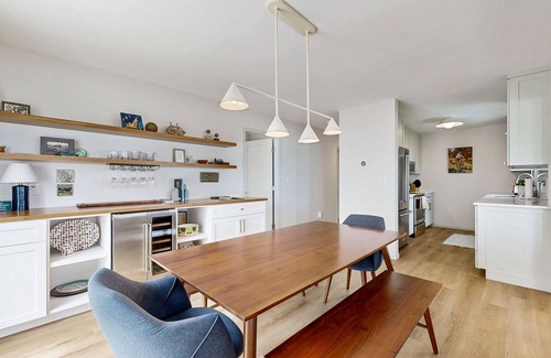 Suttons Bay House | Tranquil Lakeview Retreat in Suttons Bay, with a private sauna, & large yard