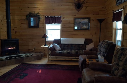 Weyerhaeuser Cabin | Tranquil log cabin located in the Blue Hills. Enjoy privacy and solitude.