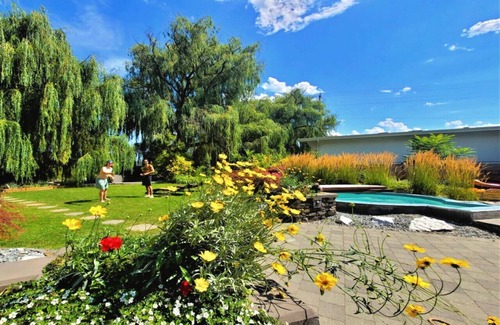 Central Okanagan House | Tranquil Waterfront Retreat w/Hot Tub, Pool, Pet-Friendly Haven