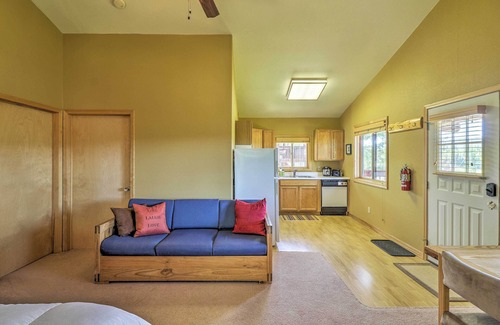 Trego Cabin | Trego Resort-Style Cabin w/Lake,Trails & 40 Acres