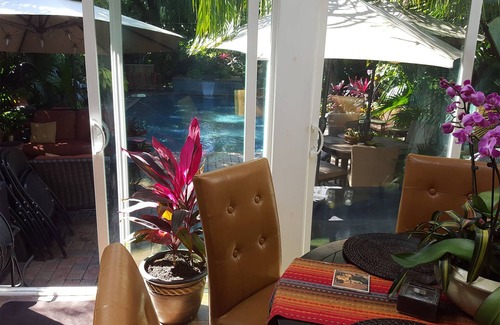 East Riverside House | Tropical Oasis 3 Bedroom Home with Private Pool and Spa located in Uptown NOLAn