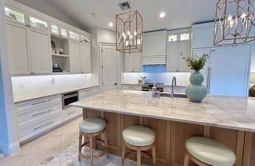 Longshore Lake House | Tropical Retreat - pet friendly 3 bedroom 3 bath home with pool and hot tub.