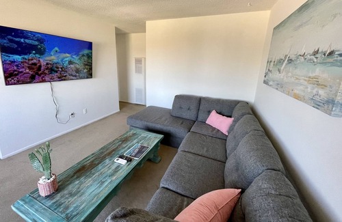El Segundo Apartment | Two bedroom apartment with a huge TV
