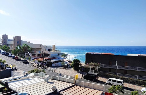 Guia de Isora Apartment | Two bedroom, pool,terace, sea view, WiFi, barbecue, near the beach