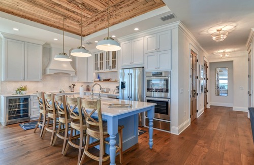 Vilano Beach House | Two Luxury Home Complex, Oceanfront, Brand New and Custom, Views, Gourmet Kitchens, Arcade, Fire Pit