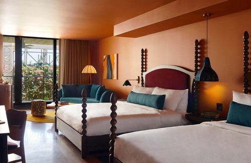 Coconut Grove Hotel | Two Spacious Family Ready Rooms w/Private Balcony | Rooftop Pool Access