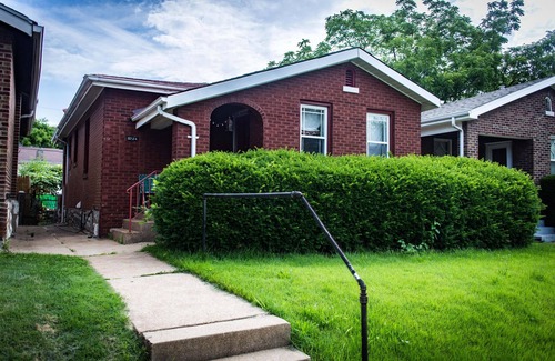 St. Louis House | Unique Home w/Private Pool, Fenced Yard, Projector & 1920's Style Speakeasy!