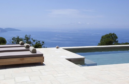 Mesovounia House | Unique, luxurious villa with infinity pool and sea view, free WiFi