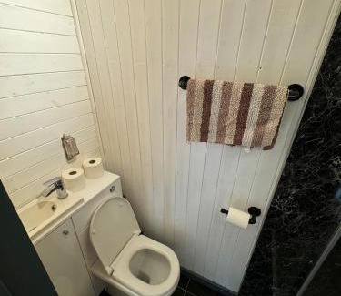 Longtown Apartment | unique sheperds hut private hot tub, ensuite & kitchenette