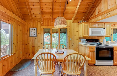 Rangeley Ski Chalet | Updated Cabin plus loft with Rangeley Lake Views, Canoe & Deck
