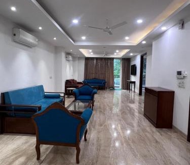 New Friends Colony Apartment | Urban 3bhk luxurious Apartment with Balcony relaxing vibe