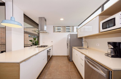 La Florida Apartment | Urban Oasis 2BR with A/C, Pool & City view in vibrant El Poblado